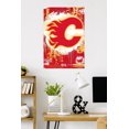 thumbnail image 3 of NHL Calgary Flames - Maximalist Logo 23 Wall Poster, 22.375" x 34", 3 of 4