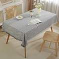 thumbnail image 4 of Bwiyojiz 1pc 35.43x59.06i 90x150cm Cotton and Linen Tablecloth Tassel Decoration Suitable for Rectangular Coffee Table Photo Decorative Cloth, 60%Cotton,40%Linen, Gray, Gifts for Her, 4 of 6