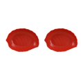 thumbnail image 3 of kurtrusly Snack Tray Candy Plate Fruit Basket Simulation Lifelike Leaf Space Saving Kitchen Gadget Party Accessory Decoration Red 2Set, 3 of 6