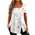 thumbnail image 1 of Birdeem Mode Femmes Été Manches Courtes Col Carré Chandail-Over Couleur Unie Blouse Décontractée, 1 of 1