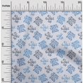thumbnail image 2 of oneOone Cotton Cambric Light Blue Fabric Text Craft Projects Decor Fabric Printed By The Yard 42 Inch Wide, 2 of 5