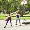 thumbnail image 2 of Costway 7.1FT-8.1FT Adjustable Basketball Hoop System with 2 Nets & Wheels Indoor Outdoor, 2 of 10