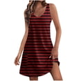 thumbnail image 1 of FcBaudy Robe Sans Manches à Col Rond, Robes d'Été pour Femmes, Robes pour Femmes Robe Décontractée pour Femmes avec Poches Robe Bohème d'Été de Plage Robe T-Shirts Robe Col Ample Robes Débardeur Femmes Robe, 1 of 4