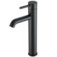 thumbnail image 1 of Ancona Argenta Robinet de Salle de Bain en Forme de Récipient, Noir Mat, 1 of 6