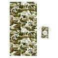thumbnail image 1 of CSChome Serviette Design Boucle Cachée Serviette de Bain Portable pour Enfants Fibre Superfine Dessin Animé, 1 of 7