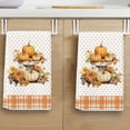 thumbnail image 1 of Wzzjkit Pumpkin Striped Kitchen Maple Leaf Text Dishwashing Kitchen Dishwashing Bathroom Hand, 1 of 6