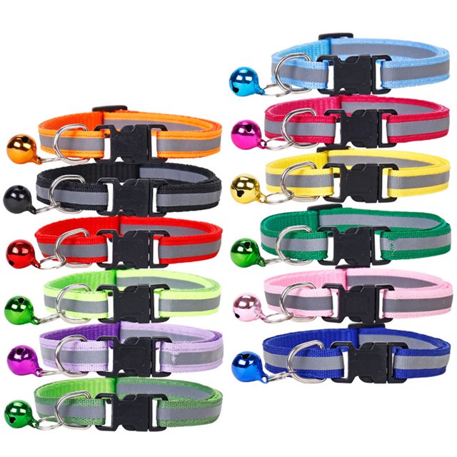 12 piece set, separate cat collar identification collar for newborn pets