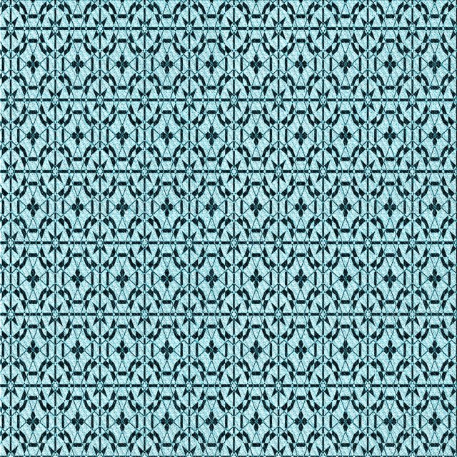 Ahgly Company Tapis d'Intérieur Lavable à la Machine, Carré, Transitionnel, Bleu Geai Bleu, Tapis de Zone, 8 Pieds Carré