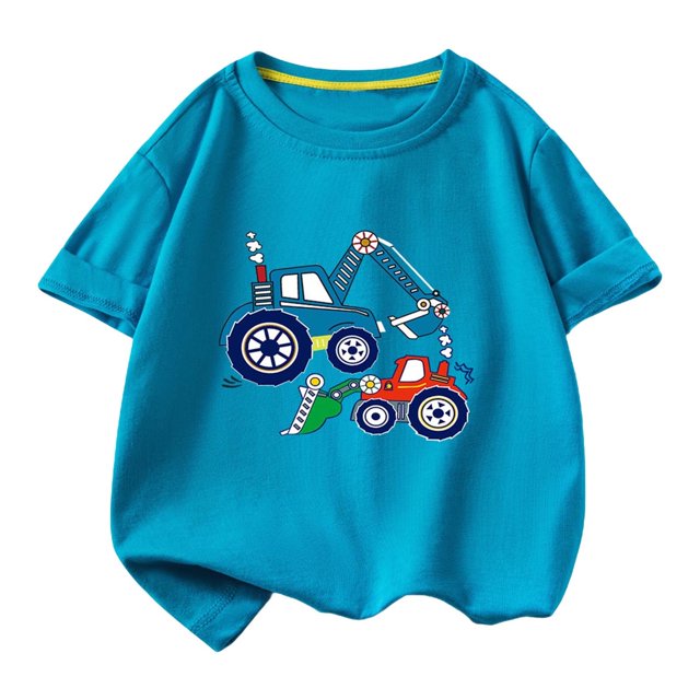 RXIRUCGD 2025 Vêtements d'Été pour Enfants T-shirt Décontracté Ample à Manches Courtes à Col Rond pour Adultes
