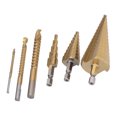 thumbnail image 1 of Saw Drilling Bits, HSS Drill Bit Set High Hardness Wear Resistant  Chip Removal 6Pcs Straight Grooved  For Slotting For Wood, 1 of 8