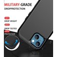 thumbnail image 3 of Entronix Heavy Duty Case Designed for iPhone 14, Shockproof Triple Layer Rugged Case (Black), 3 of 6