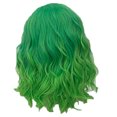 thumbnail image 1 of Curly Synthetic Fashion short Hair Wig Wig Green Women's Wigs wig, 1 of 6
