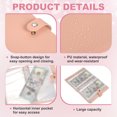 thumbnail image 3 of Uxcell 100 Envelope Challenge Binder, Soft PU Leather Savings Challenges Book with Envelopes Money Saving Binder with Horizontal Insert for Budgeting Saving Expense, Pink, 3 of 7