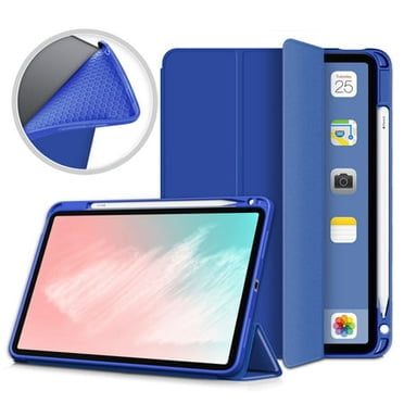 Saveplus iPad Air 5th 4th Generation Case, iPad 10.9" Case 2022 2020, Allytech Ultra Slim Trifold Stand Protective Multi Angle Stand Pencil Holder Case Cover for Apple iPad Air 4 5, Darkblue