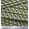 thumbnail image 2 of Soimoi Poly Georgette Fabric Square & Floral Block Fabric Prints by Yard 42 Inch Wide, 2 of 2