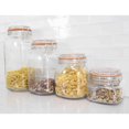 thumbnail image 2 of 4 Piece Glass Canister Set, Clear, 2 of 3