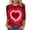 Z1-Pink, variant on Xcmzpl Valentine's Day Shirts for Women Slim Fit 3/4 Sleeve Tunic Tops Fashion Cute Love Heart Print Crew Neck T-Shirts Valentines Tees Pink S-2XL
