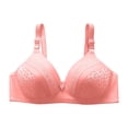 thumbnail image 2 of AherBiu Wireless Bras for Women Plus Size Comfort Soft Full Coverage High Support Push up Bralette Solid Color Bras, 2 of 4