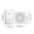 thumbnail image 2 of Sonnette Sans Fil pour la Maison, Intelligente, Portée Ultra Longue, Télécommande, Sonnette avec Rappel d'Appel Alimenté par USB, Sonnette Intelligente Sans Fil, 2 of 8