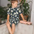 thumbnail image 4 of Lsque Ensemble de Pyjama Léger 2 Pcs Motif Lys et Fleurs pour Filles - Petit, 4 of 6