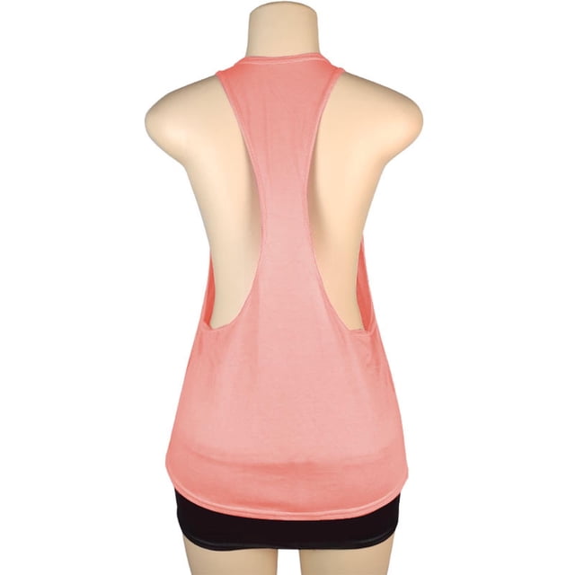 Timegard Womens Tank Top Summer Athletic Sleeveless Racerback Casual Comfy Workout Tee Top Solid Color