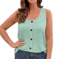 thumbnail image 1 of CHUMUD Plus Size Tank Tops for Women Loose Fit Trendy Sleeveless Ribbed Top Summer Casual, 1 of 8