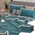 thumbnail image 4 of SuoKom Throw Blankets Soft Fuzzy Warm, Fuzzy Throw Blankets Couch Fleece, Throw Blankets Bed Cozy Machine Washable Plush Thick Comfy Checkered Furry Sofa, 4 of 9