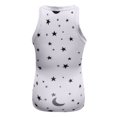 thumbnail image 5 of Fridja Womens O-Neck Sleeveless Star Print Vest Sport Tank Tops Causel Blouse, 5 of 5