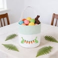 thumbnail image 1 of Easter Storage Basket Children's Party Embroidered Bunny Egg Tote Basket, 1 of 6