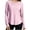 Pink, variant on TIMIFIS Women's Workout Tops UPF 50+ Sun Protection Crew Neck Long Sleeve T Shirts Outdoor Lightweight Hiking Clothing