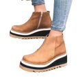 thumbnail image 1 of Bottes Plates-Formes pour Femmes avec Fermeture Éclair Latérale à la Mode pour l'Hiver Automne, 1 of 6