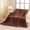 Coffee #4, variant on Lisbinx Double Layer Thickened Imitation Fleece Blanket | Solid Color Plush Throw for Sofa, Bed & Office | 100X150Cm Soft & Warm Nap Blanket