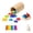 16 Tiges 25 Formes, variante sur Bunblic Casse-Tête Sensoriel de Tri des Couleurs, Bâtonnets de Tri des Couleurs Gobelet de Tri Jouets Éducatifs, Jouets Montessori pour Tout-Petits Garçons Filles Cadeau 16 Tiges 10 Disques