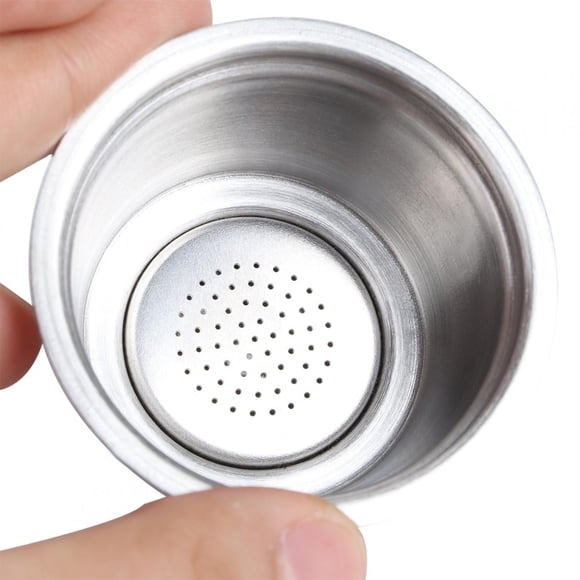 Reusable Stainless Steel Coffee Capsule for Coffee Maker, Durable and Easy to with Food Grade Silicone Lid, High Filtering Accuracy, Suitable for Home or Office