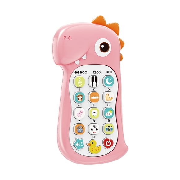 TIELUTT Baby Cell Dinosaur Phone Toy Pretend Phones Toys for Boy & Girl Birthday Musical Toy for Early Learning Books Assessment Education Inequality Education Higher Education Books Early Book