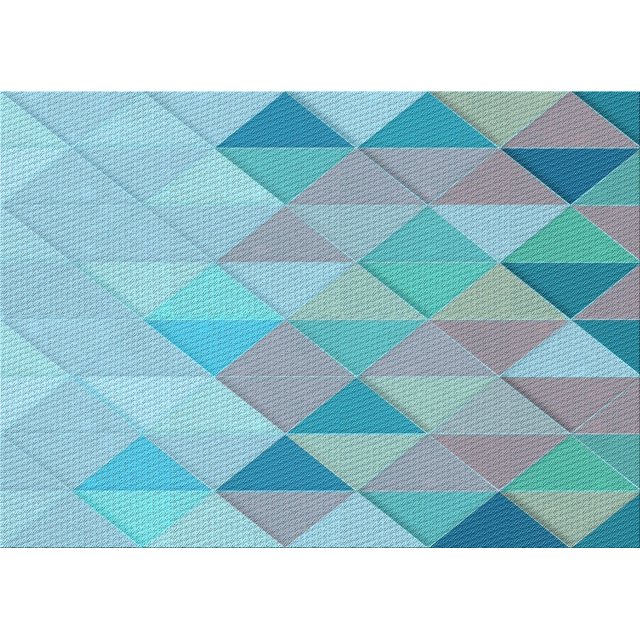 Ahgly Company Tapis d'Intérieur Rectangulaire Transitionnel Bleu Koi Bleu Lavable à la Machine, 2 Pieds x 5 Pieds