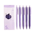 thumbnail image 2 of Student Gel Pens 5-Pack 0.7mm Black Ink Retractable Smooth Writing Quick-Drying Pens for School Note Taking & Office Journaling Hzhnb | Plastic, C, 2 of 9