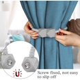thumbnail image 2 of ORUYROP Attaches Magnétiques pour Rideaux, Style Européen, Attaches Décoratives pour Rideaux, Sans Outils Requis (Gris, 2), 2 of 6