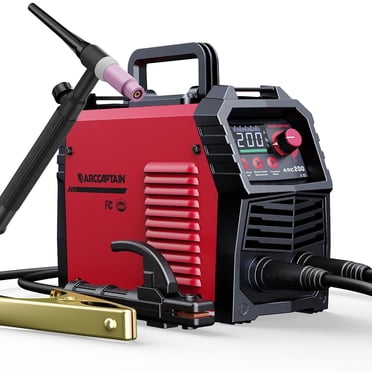 ARCCAPTAIN Welder / Soudeur, 200A ARC/Lift TIG Welder Machine Portable with Synergic Control, 110V/220V