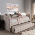 thumbnail image 2 of Baxton Studio Alena Fabric Daybed with Trundle in Light Beige, 2 of 7