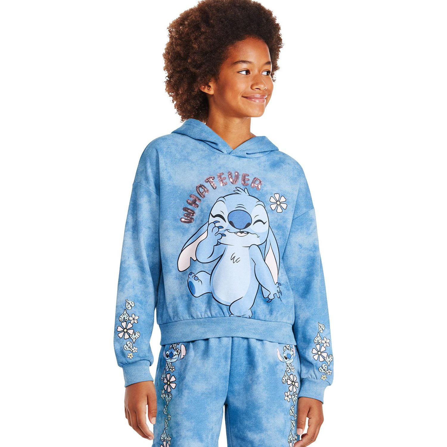 Haut à capuchon Stitch Disney pour filles
