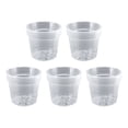 thumbnail image 2 of REK Transparent Nursery Flowerpot 5 Packs 5/6/7 Inch Transparent Flowerpot Suitable For Indoor And Outdoor Universal Flowerpot, 2 of 7