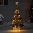 thumbnail image 1 of Northlight Décoration Extérieure d'Arbre de Noël en Maille Éclairée à LED - 46 Pouces - Finition Bronze Doré, 1 of 6