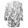 thumbnail image 5 of Jsaierl Automne Manches 3/4 Hauts pour Femmes Décontractés Col Rond Chemises Mode Imprimées T-Shirts Confortables Légers 2024 Blouses pour Dames, 5 of 5