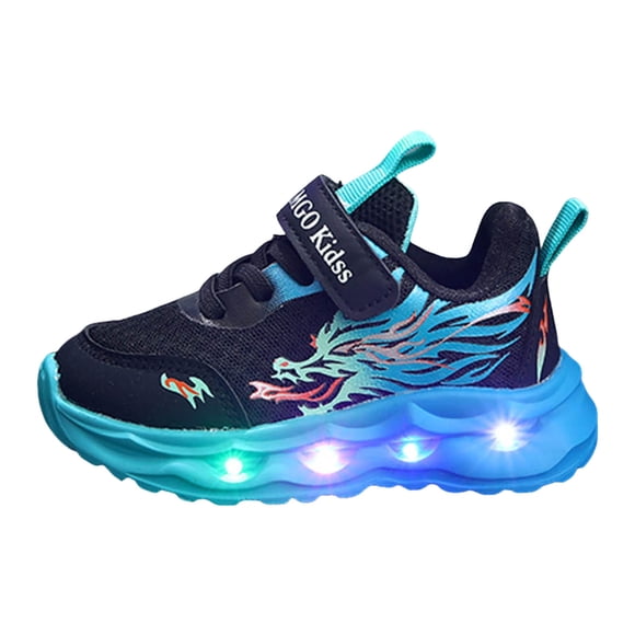 Zshosam Toddler Walking Shoes Girls Girls Sneakers Lightweight Kids Shoes for Toddler/Little Kid/Big Kid Size 1,(Blue Big Kids 1)