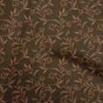 thumbnail image 1 of oneOone Viscose Chiffon Brown Fabric Floral Craft Projects Decor Fabric Printed By The Yard 42 Inch Wide, 1 of 5