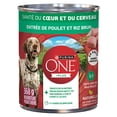 thumbnail image 2 of Purina ONE +Plus Heart & Brain Health Chicken & Brown Rice Entrée, Wet Dog Food, 368g, 2 of 10