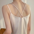 thumbnail image 4 of Besolor Women's Silk Satin Camisole V Neck Spaghetti Strap Cami Tops Summer Basic Blouse Plus Size, 4 of 4