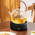 thumbnail image 4 of FHBVT Mini Electric Stove Portable, Three-Stage Adjustable Heat Knob Explosion-Proof Panel Even Heating for Boiling Simmering Frying, Compact Kitchen Countertop Hot Plate Cooking Home Dorm, 4 of 7