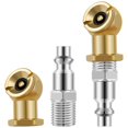 thumbnail image 1 of Ball Inflator Air Chuck Set Brass 1/4NPT Air Compressor Tire Inflator Attachment for Car Truck Bicycle Motorcycle, 1 of 9